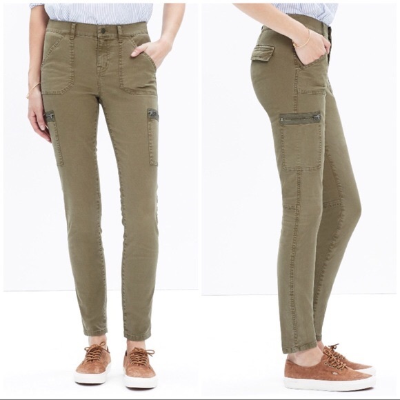Madewell Pants - Madewell Skinny Fatigue Cargo Pants in Army Green